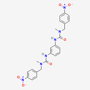 1-Methyl-3-[3-[[methyl-[(4-nitrophenyl)methyl]carbamoyl]amino]phenyl]-1-[(4-nitrophenyl)methyl]urea