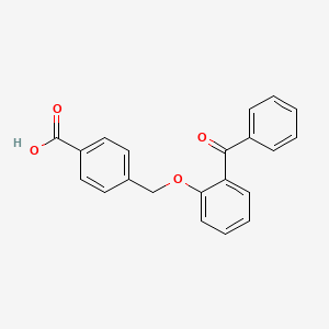 Benzoic acid, 4-[(2-benzoylphenoxy)methyl]-