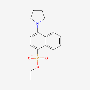 Ethyl [4-(pyrrolidin-1-yl)naphthalen-1-yl]phosphonate