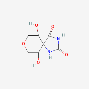 6,10-Dihydroxy-8-oxa-1,3-diazaspiro[4.5]decane-2,4-dione