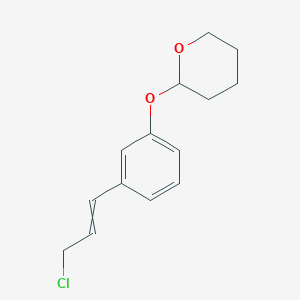 2-[3-(3-Chloroprop-1-en-1-yl)phenoxy]oxane