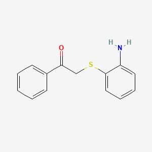 Ethanone, 2-[(aminophenyl)thio]-1-phenyl-