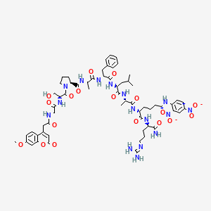 molecular formula C61H82N16O18 B1516177 Mca-Gly-Ser-Pro-Ala-Phe-Leu-Ala-Lys(Dnp)-D-Arg-NH2 