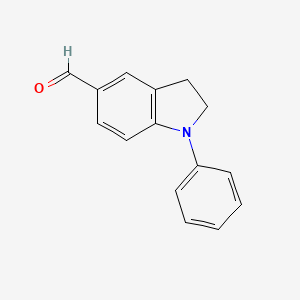 1-Phenyl-2,3-dihydro-1H-indole-5-carbaldehyde