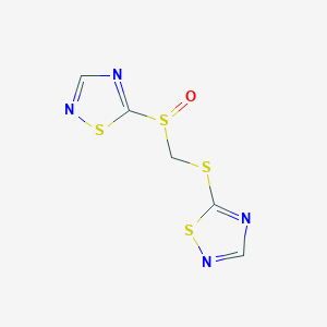 5-{[(1,2,4-Thiadiazole-5-sulfinyl)methyl]sulfanyl}-1,2,4-thiadiazole