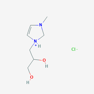 1-(2,3-Dihydroxypropyl)-3-methyl-2,3-dihydro-1H-imidazol-1-ium chloride