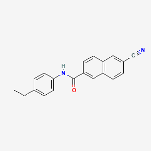 2-Naphthalenecarboxamide, 6-cyano-N-(4-ethylphenyl)-