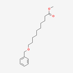 molecular formula C18H28O3 B15161801 Methyl 10-(benzyloxy)decanoate CAS No. 144482-51-9