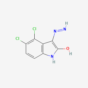 4,5-Dichloro-3-hydrazinyl-2H-indol-2-one