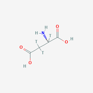 molecular formula C4H7NO4 B1516182 L-Aspartic acid,[2,3-3H] 