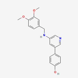 Phenol, 4-[5-[[(3,4-dimethoxyphenyl)methyl]amino]-3-pyridinyl]-