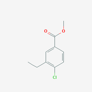molecular formula C10H11ClO2 B1516185 Methyl 4-chloro-3-ethylbenzoate 