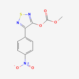 Methyl 4-(4-nitrophenyl)-1,2,5-thiadiazol-3-yl carbonate