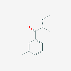 molecular formula C12H14O B15161894 2-Methyl-1-(3-methylphenyl)but-2-en-1-one CAS No. 663599-59-5