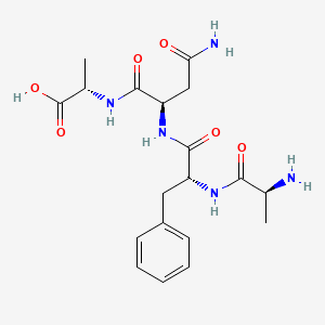 molecular formula C19H27N5O6 B15161903 L-Alanyl-D-phenylalanyl-D-asparaginyl-L-alanine CAS No. 821776-00-5