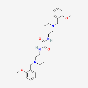 molecular formula C26H38N4O4 B15161910 N~1~,N~2~-Bis(2-{ethyl[(2-methoxyphenyl)methyl]amino}ethyl)ethanediamide CAS No. 664338-84-5