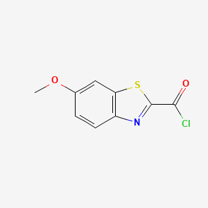 molecular formula C9H6ClNO2S B1516193 2-Benzothiazolecarbonyl chloride, 6-methoxy- 