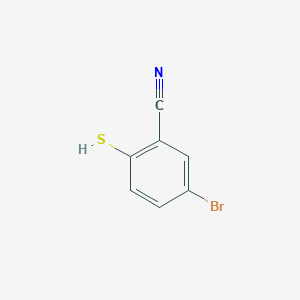 molecular formula C7H4BrNS B1516194 5-Bromo-2-mercaptobenzonitrile 