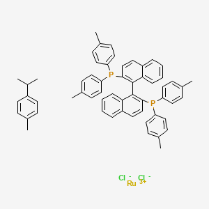 molecular formula C58H54Cl2P2Ru+ B1516203 [Rucl(P-cymene)((R)-tolbinap)]CL CAS No. 1034001-51-8
