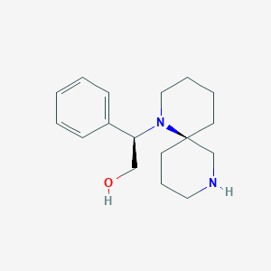 molecular formula C17H26N2O B15162068 (2R)-2-[(6R)-1,8-diazaspiro[5.5]undecan-1-yl]-2-phenylethanol 