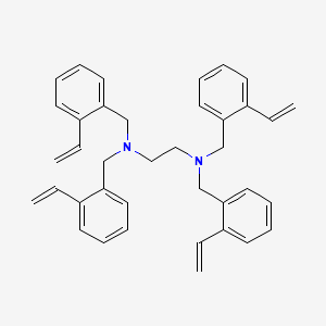 N~1~,N~1~,N~2~,N~2~-Tetrakis[(2-ethenylphenyl)methyl]ethane-1,2-diamine