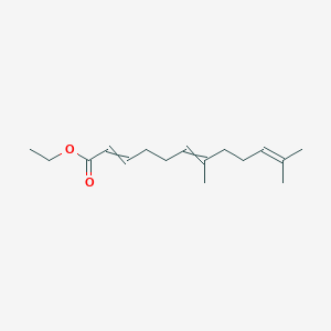 molecular formula C16H26O2 B15162150 Ethyl 7,11-dimethyldodeca-2,6,10-trienoate CAS No. 172484-74-1