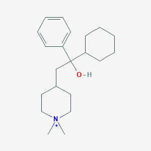 4-(2-Cyclohexyl-2-hydroxy-2-phenylethyl)-1,1-dimethylpiperidin-1-ium