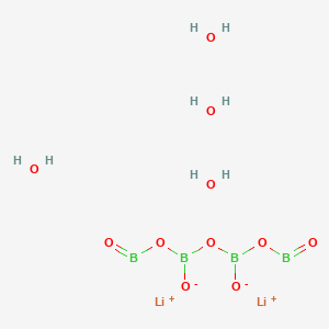 molecular formula B4H8Li2O11 B1516216 Lithium tetraborate tetrahydrate 