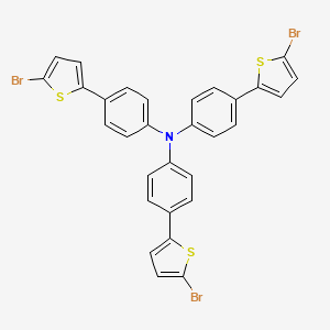 molecular formula C30H18Br3NS3 B1516218 Tris[4-(5-bromothiophen-2-yl)phenyl]amine CAS No. 339985-36-3