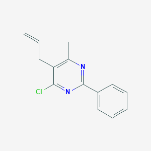 molecular formula C14H13ClN2 B1516224 5-Allyl-4-chloro-6-methyl-2-phenylpyrimidine 