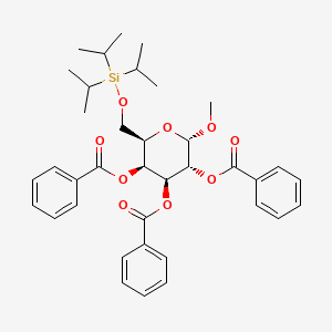 molecular formula C37H46O9Si B1516229 Methyl 2,3,4-tri-O-benzoyl-6-O-triisopropylsilyl-A-D-galactopyranoside 