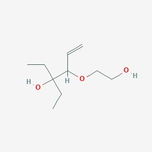 molecular formula C10H20O3 B15162311 3-Ethyl-4-(2-hydroxyethoxy)hex-5-en-3-ol CAS No. 146849-04-9