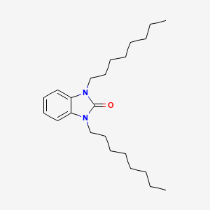 molecular formula C23H38N2O B15162321 1,3-Dioctyl-1,3-dihydro-2H-benzimidazol-2-one CAS No. 161823-50-3