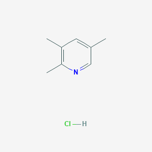 molecular formula C8H12ClN B15162343 2,3,5-Trimethylpyridine;hydrochloride CAS No. 836599-21-4