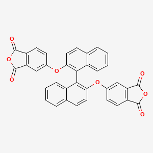 molecular formula C36H18O8 B15162351 5,5'-[[1,1'-Binaphthalene]-2,2'-diylbis(oxy)]di(2-benzofuran-1,3-dione) CAS No. 179807-41-1