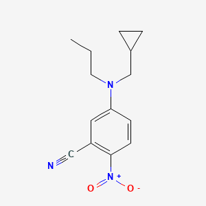 Benzonitrile, 5-[(cyclopropylmethyl)propylamino]-2-nitro-