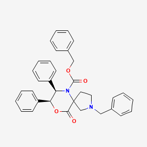 (7R,8S)-benzyl-2-benzyl-10-oxo-7,8-diphenyl-9-oxa-2,6-diazaspiro[4.5]decane-6-carboxylate