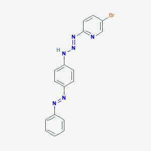 5-Bromo-2-[(1E)-3-{4-[(E)-phenyldiazenyl]phenyl}triaz-1-en-1-yl]pyridine