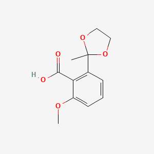 2-Methoxy-6-(2-methyl-1,3-dioxolan-2-yl)benzoic acid