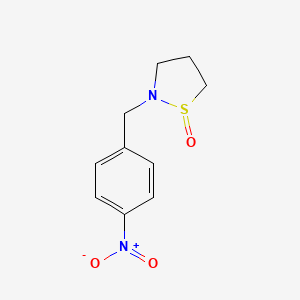 Isothiazolidine, 2-[(4-nitrophenyl)methyl]-, 1-oxide