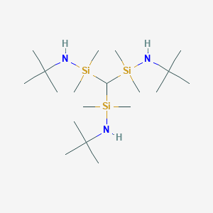 molecular formula C19H49N3Si3 B15162471 Tris(tert-butylaminodimethylsilyl)methane CAS No. 148118-64-3