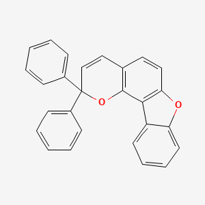 molecular formula C27H18O2 B15162472 2,2-Diphenyl-2H-[1]benzofuro[2,3-h][1]benzopyran CAS No. 163068-55-1