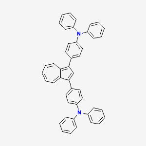 molecular formula C46H34N2 B15162479 1,3-Bis[4-(diphenylamino)phenyl]azulene CAS No. 862421-92-9