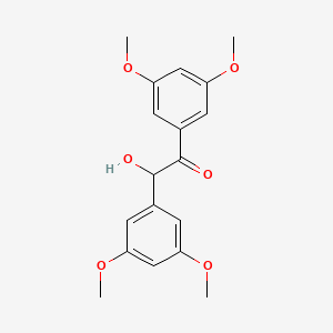 molecular formula C18H20O6 B15162489 Ethanone, 1,2-bis(3,5-dimethoxyphenyl)-2-hydroxy- CAS No. 144758-76-9