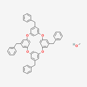 molecular formula C53H44O5 B1516254 C-Benzylcalix(4)resorcinarene CH3OH 