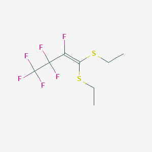 1-Butene, 1,1-bis(ethylthio)-2,3,3,4,4,4-hexafluoro-