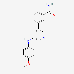 Benzamide, 3-[5-[(4-methoxyphenyl)amino]-3-pyridinyl]-