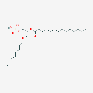 1-(Octyloxy)-3-(sulfooxy)propan-2-yl tetradecanoate