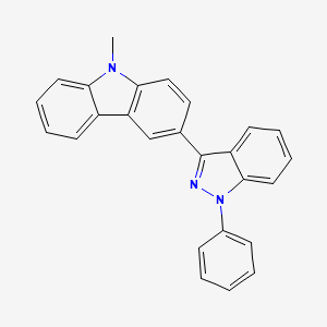 9-Methyl-3-(1-phenyl-1H-indazol-3-YL)-9H-carbazole