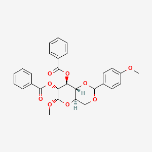molecular formula C29H28O9 B1516282 Methyl 2,3-DI-O-benzoyl-4,6-O-(4-methoxybenzylidene)-A-D-glucopyranoside 